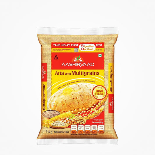 AASHIRVAAD ATTA WITH MULTIGRAINS WHOLE WHEAT FLOUR WITH MULTIGRAINS