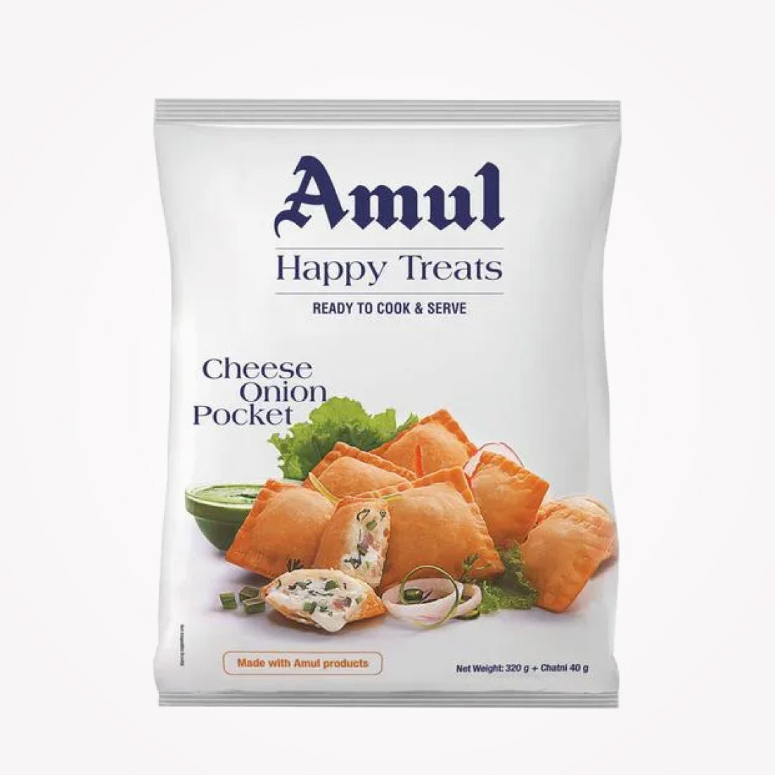 AMUL HAPPY TREATS CHEESE ONION POCKET