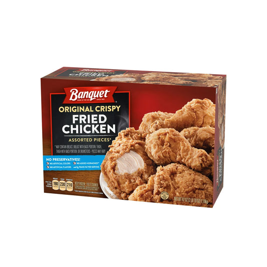 BANQUET ORIGINAL CRISPY FRIED CHICKEN ASSORTED PIECES