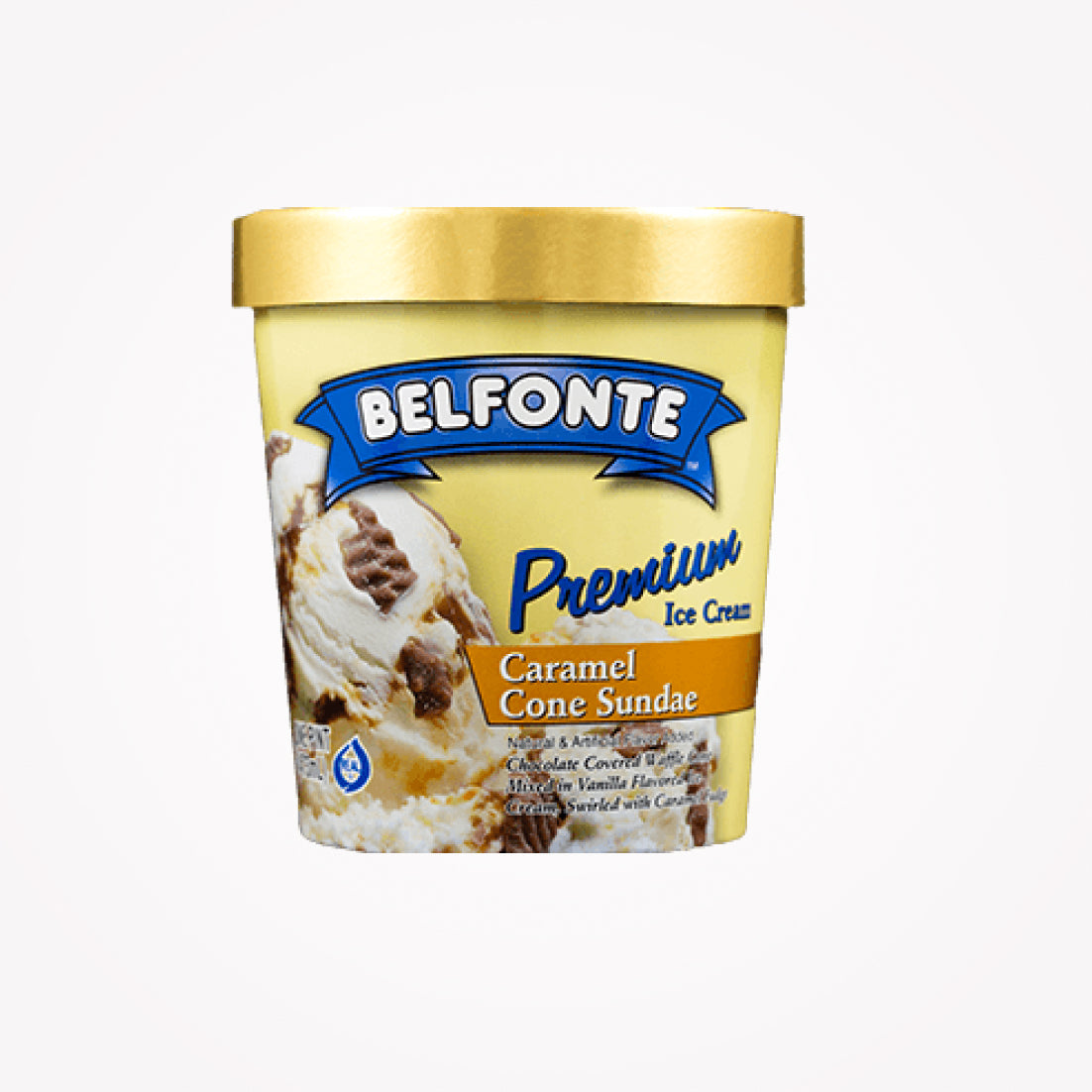 BELFONTE CARAMEL CONE SUNDAE-473ML