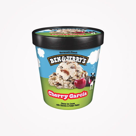 BEN & JERRY CHERRY GARCIA ICECREAM-473ML