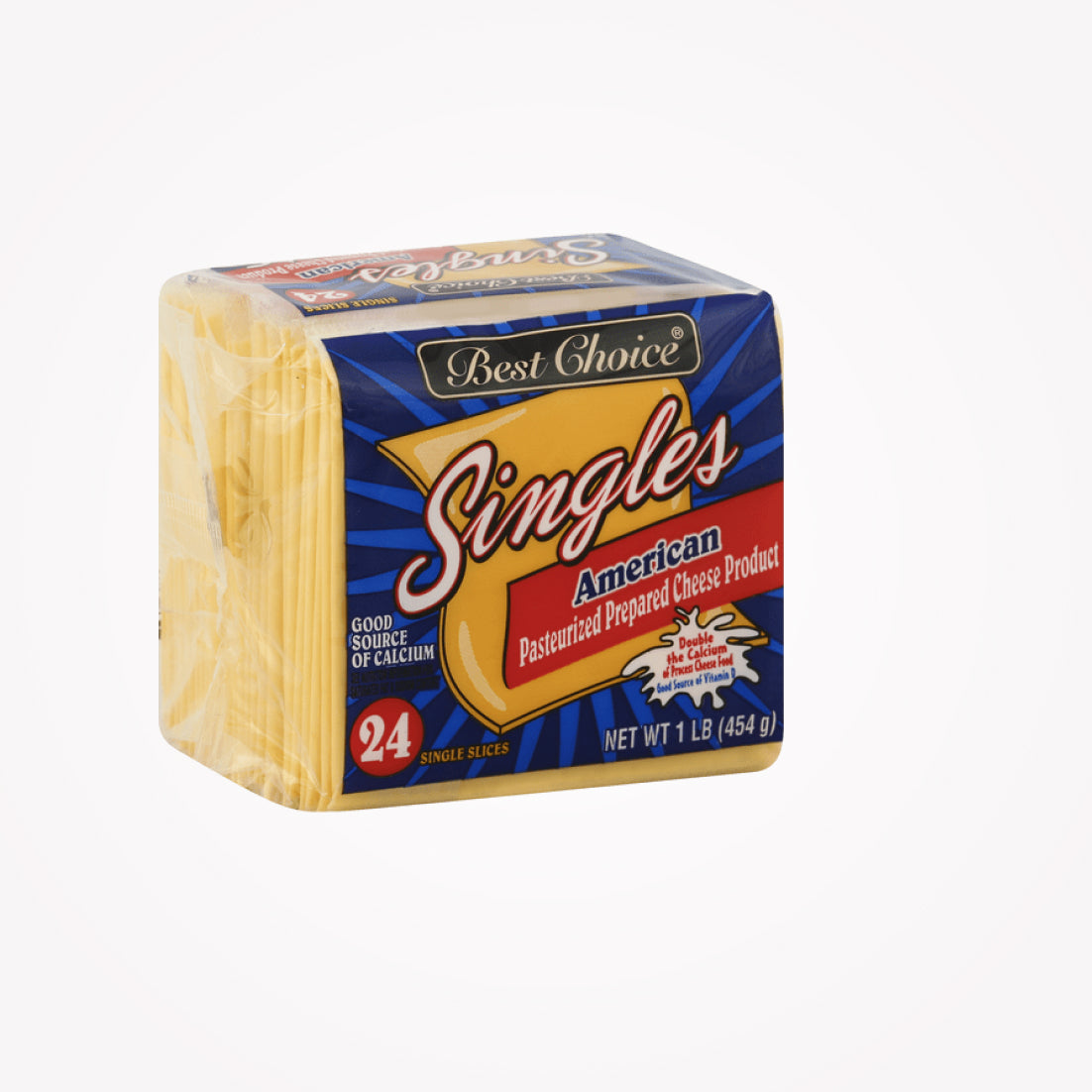 BEST CHOICE AMERICAN PASTEURIZED PREPARED CHEESE  -454g  (Store pickup only)