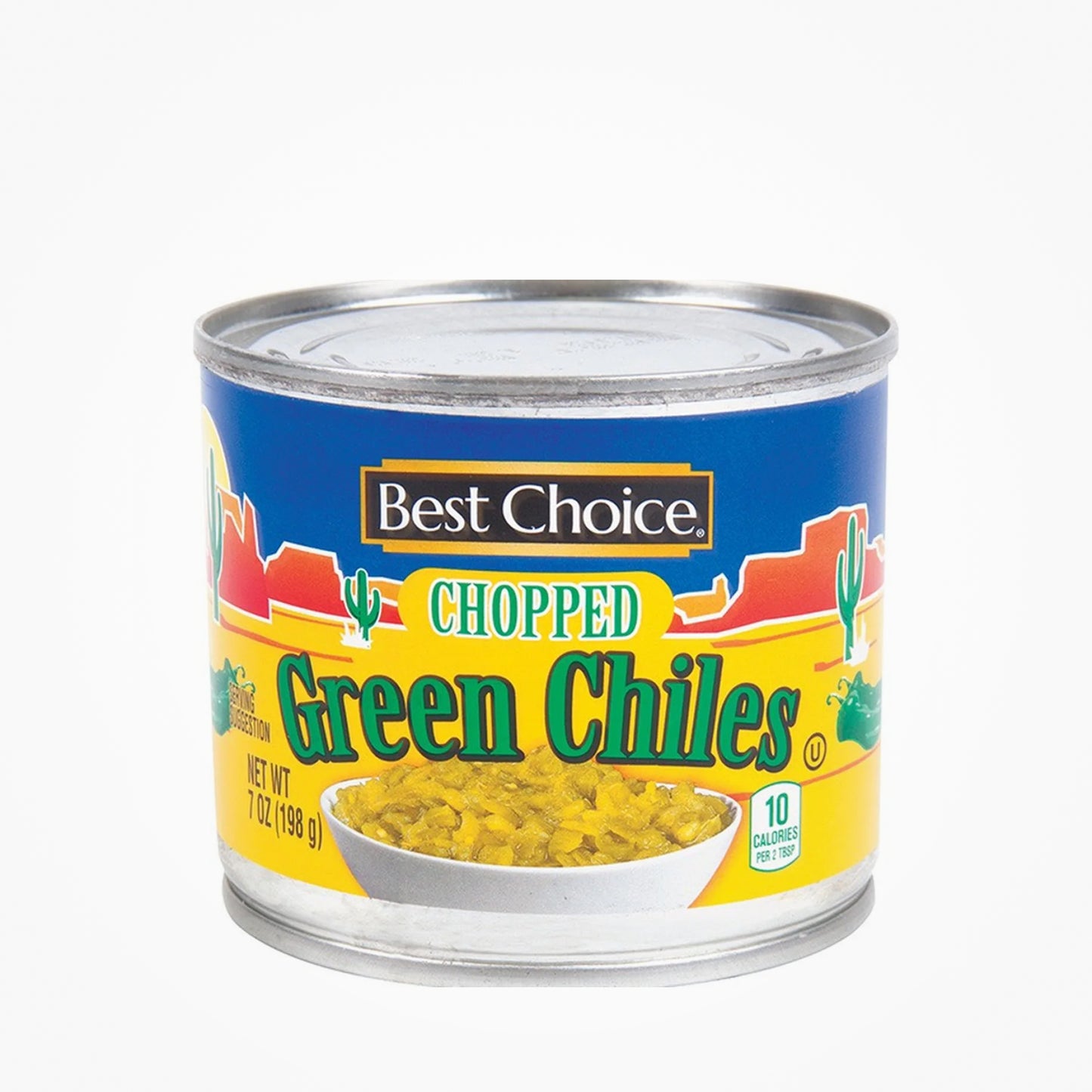 BEST CHOICE CHOPPED GREEN CHILES-198G