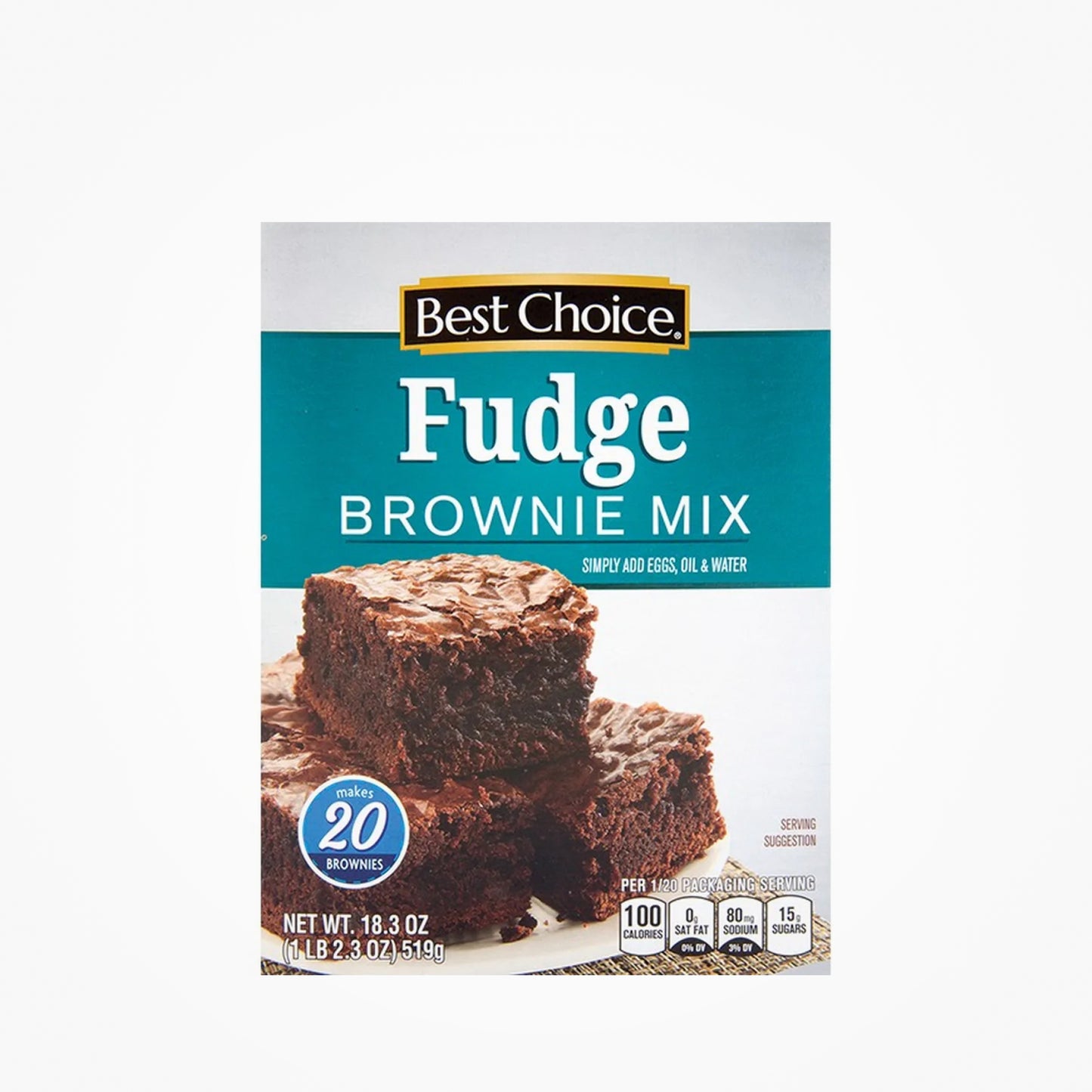 BEST CHOICE FUDGE BROWNIE MIX-519G