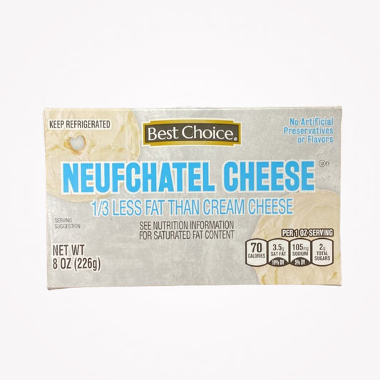 BEST CHOICE NEUFCHATEL CHEESE 226g  - (Store pickup only)