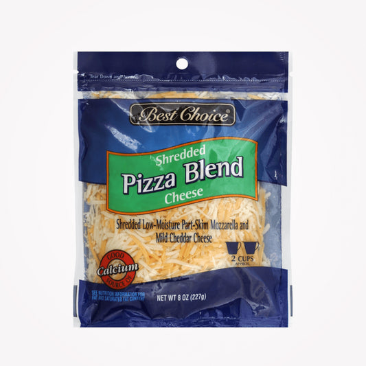 BEST CHOICE SHREDDED PIZZA BLEND CHEESE 227g (Store pickup only)