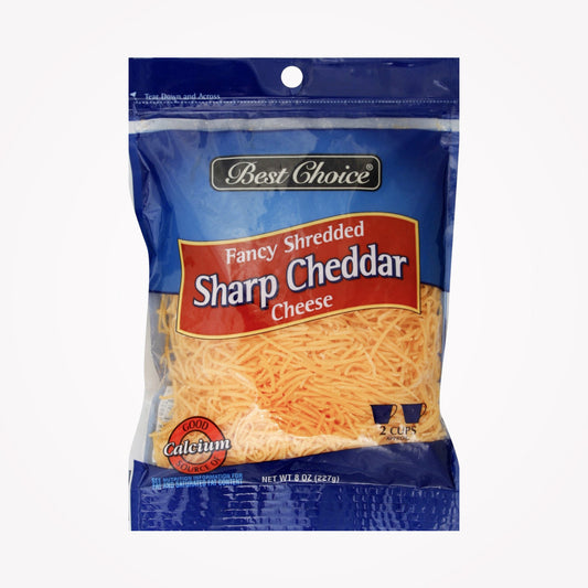 BEST CHOICE SHREDED SHARP CHEDDAR CHEESE