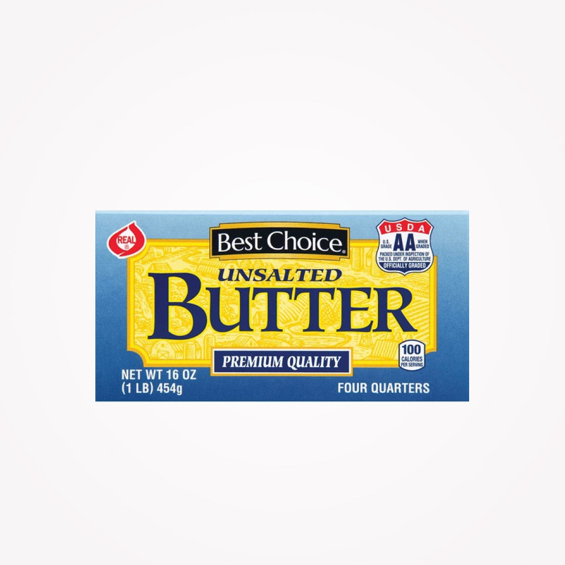 BEST CHOICE UNSALTED BUTTER  454g- (Store pickup only)