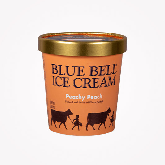 BLUEBELL PEACHY PEACH ICECREAM-473ML -(Store pickup only)