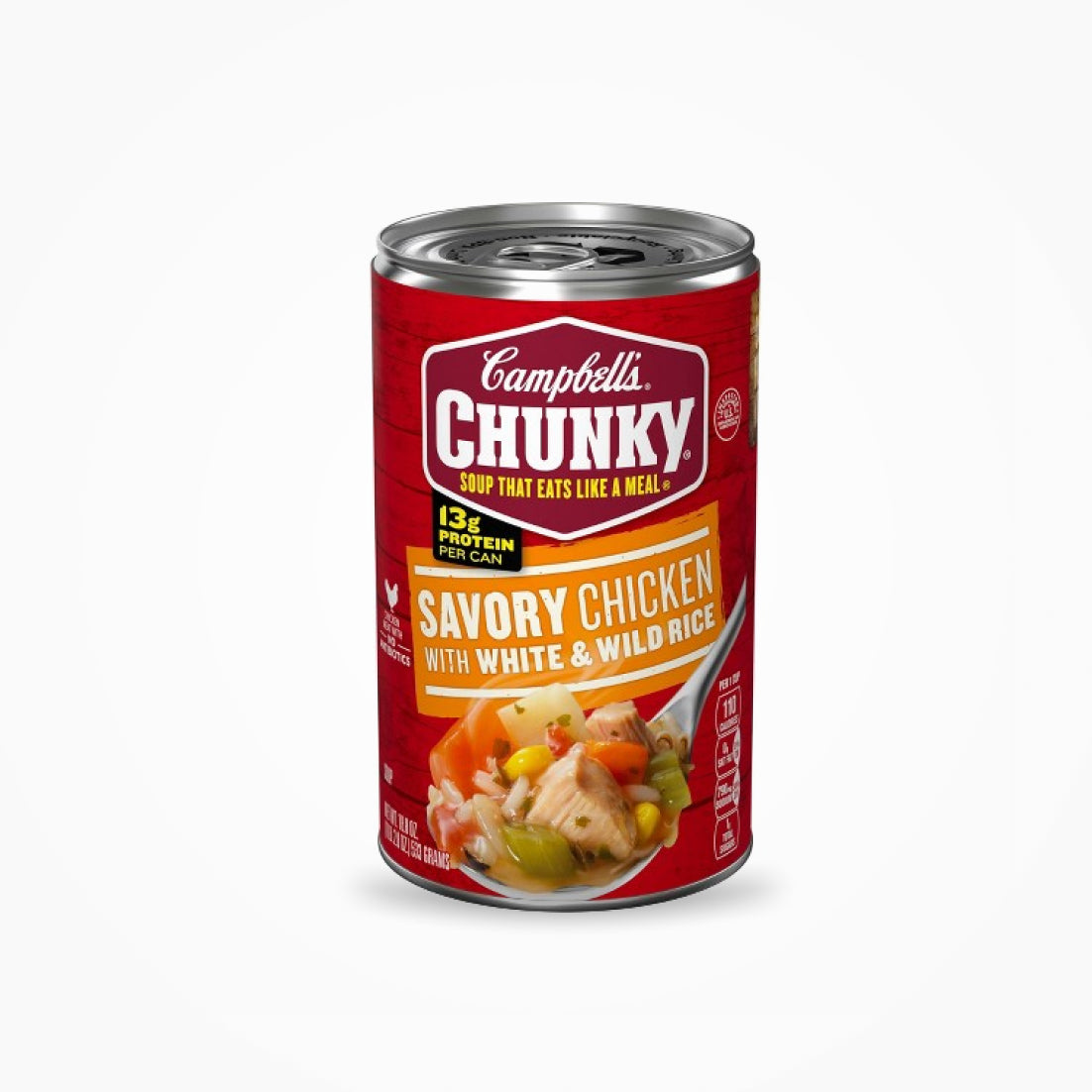 CAMPBELLS CHUNKY SAVORY CHICKEN WITH WHITE & WILD RICE