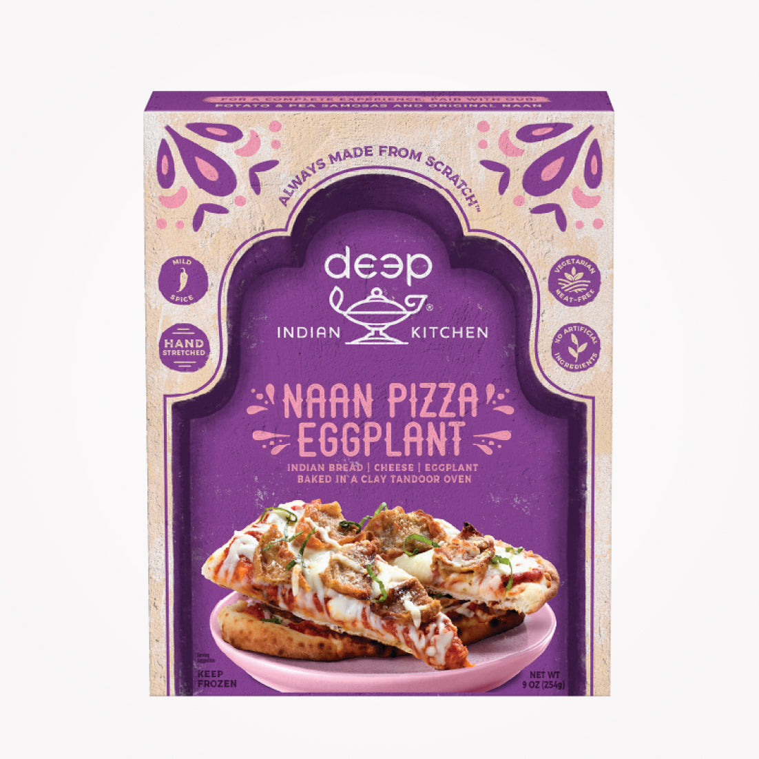 DEEP NAAN PIZZA EGG PLANT