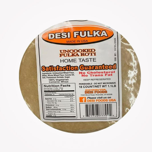 DESI  FULKA (UNCOOKED FULKA ROTI)