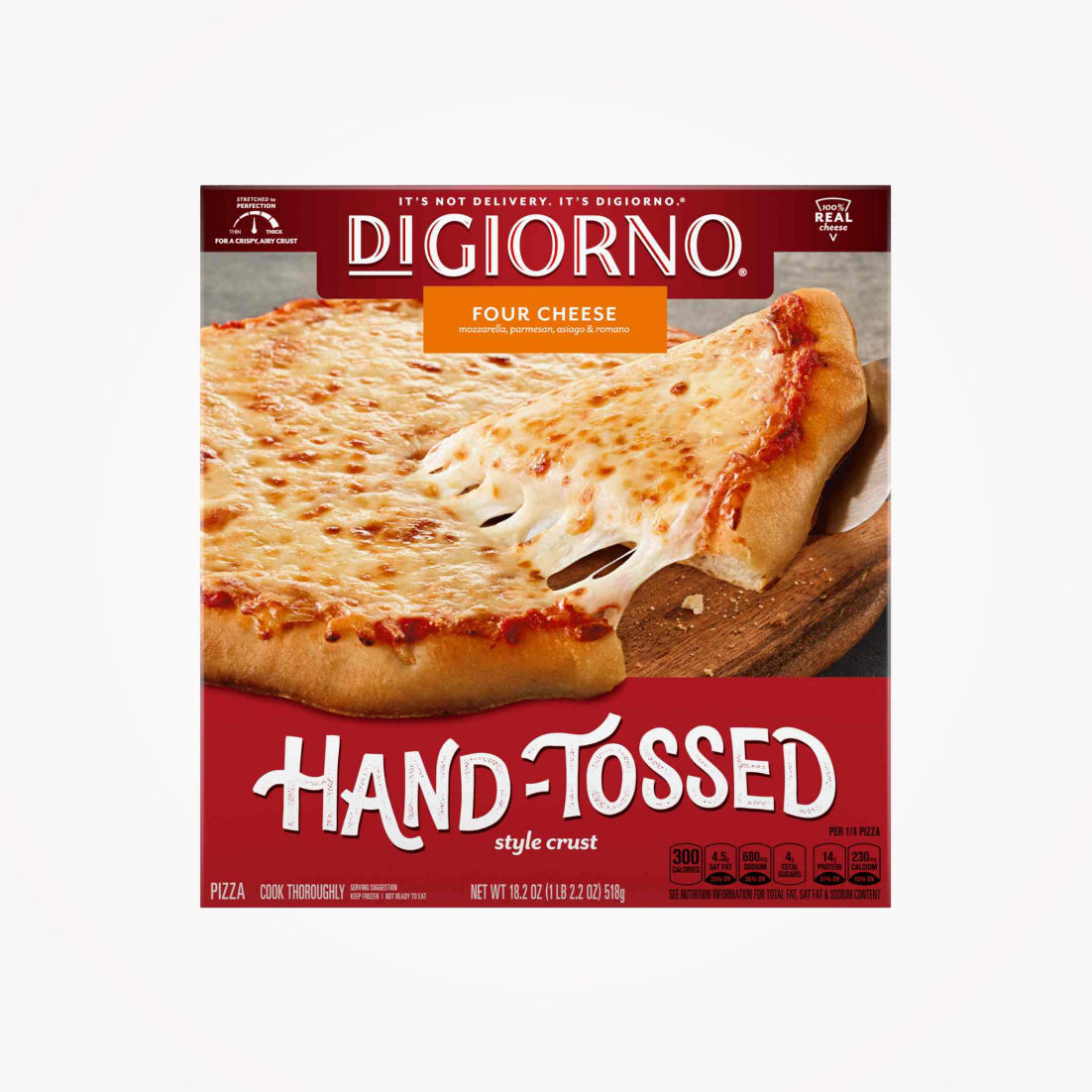 DIGIORNO HAND TOSSED FOUR CHEESE STYLE CRUST PIZZA