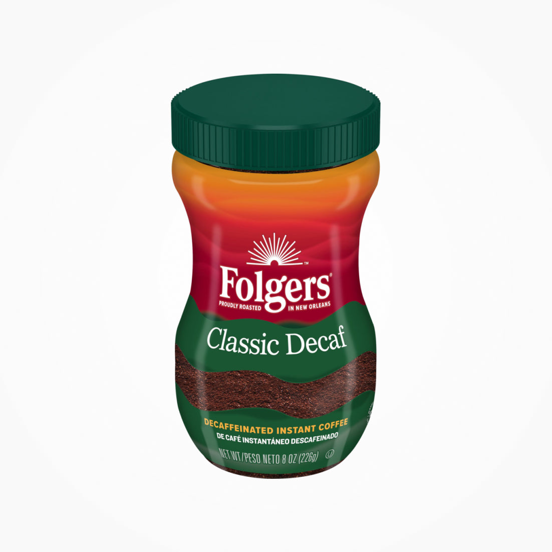 FOLGERS CLASSIC DECAF INSTANT COFFEE POWDER