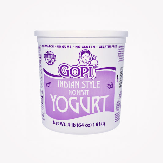 GOPI INDIAN STYLE NONFAT YOGURT 2LB -(Store pickup only)