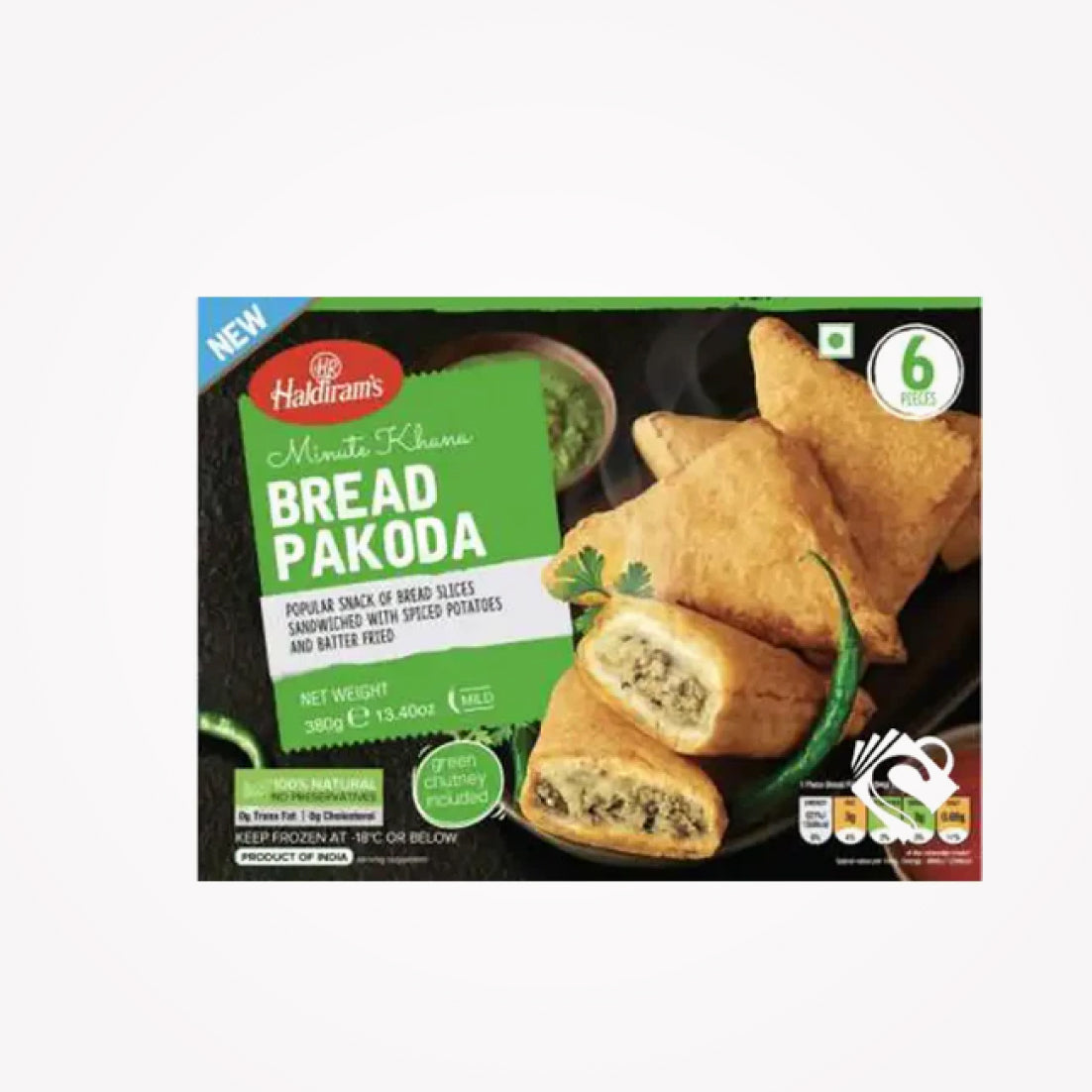 HALDIRAM'S MINUTE KHANA BREAD PAKODA 380g -(Store pickup only)