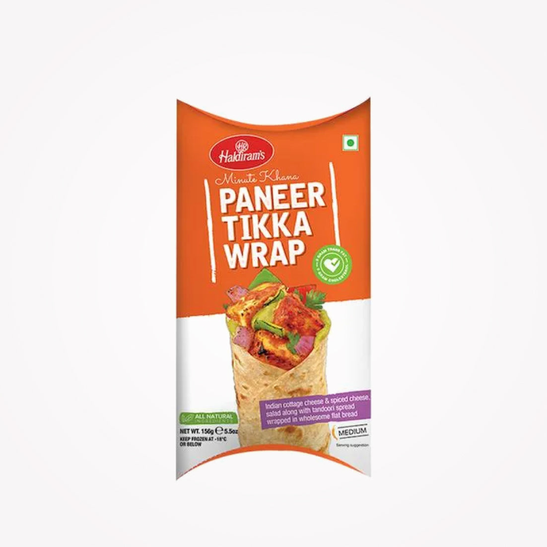 HALDIRAM'S PANEER TIKKA WRAP 156g -(Store pickup only)