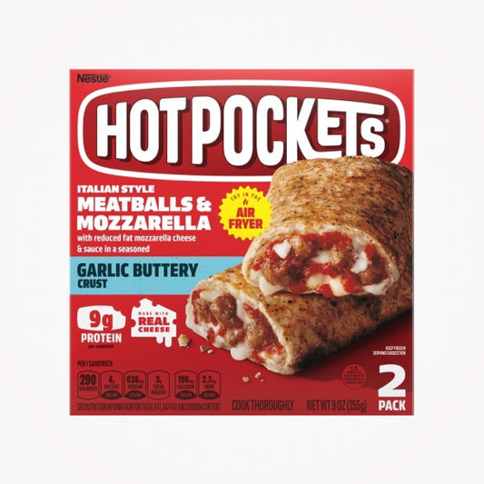 HOTPOCKETS  ITILIAN STYLE MEATBALLS & MOZZARELLA GARLIC BUTTERFLY CRUST