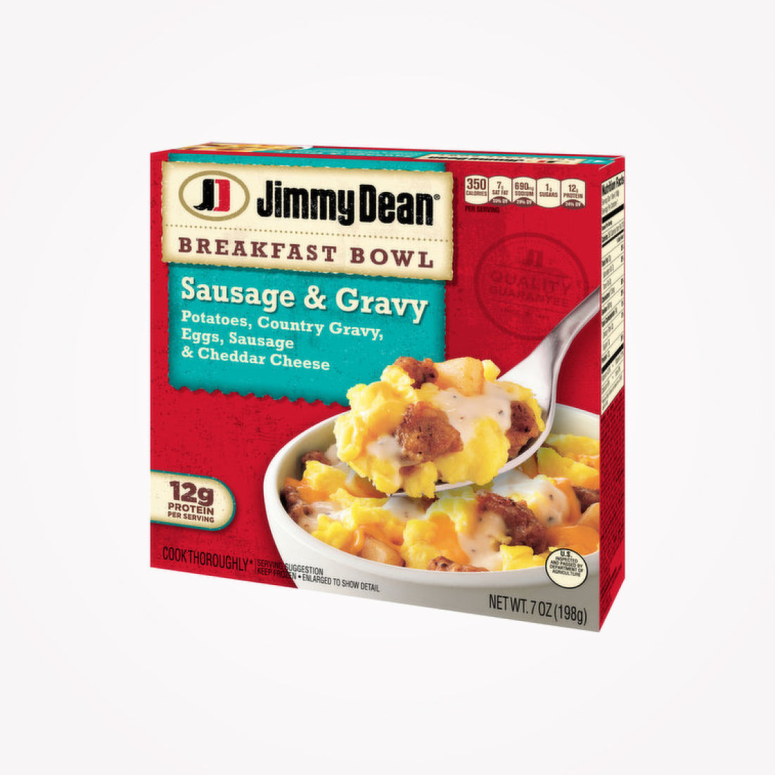 JIMMYDEAN BREAKFAST BOWL SAUSAGE & GRAVY POTATOES,EGGS...