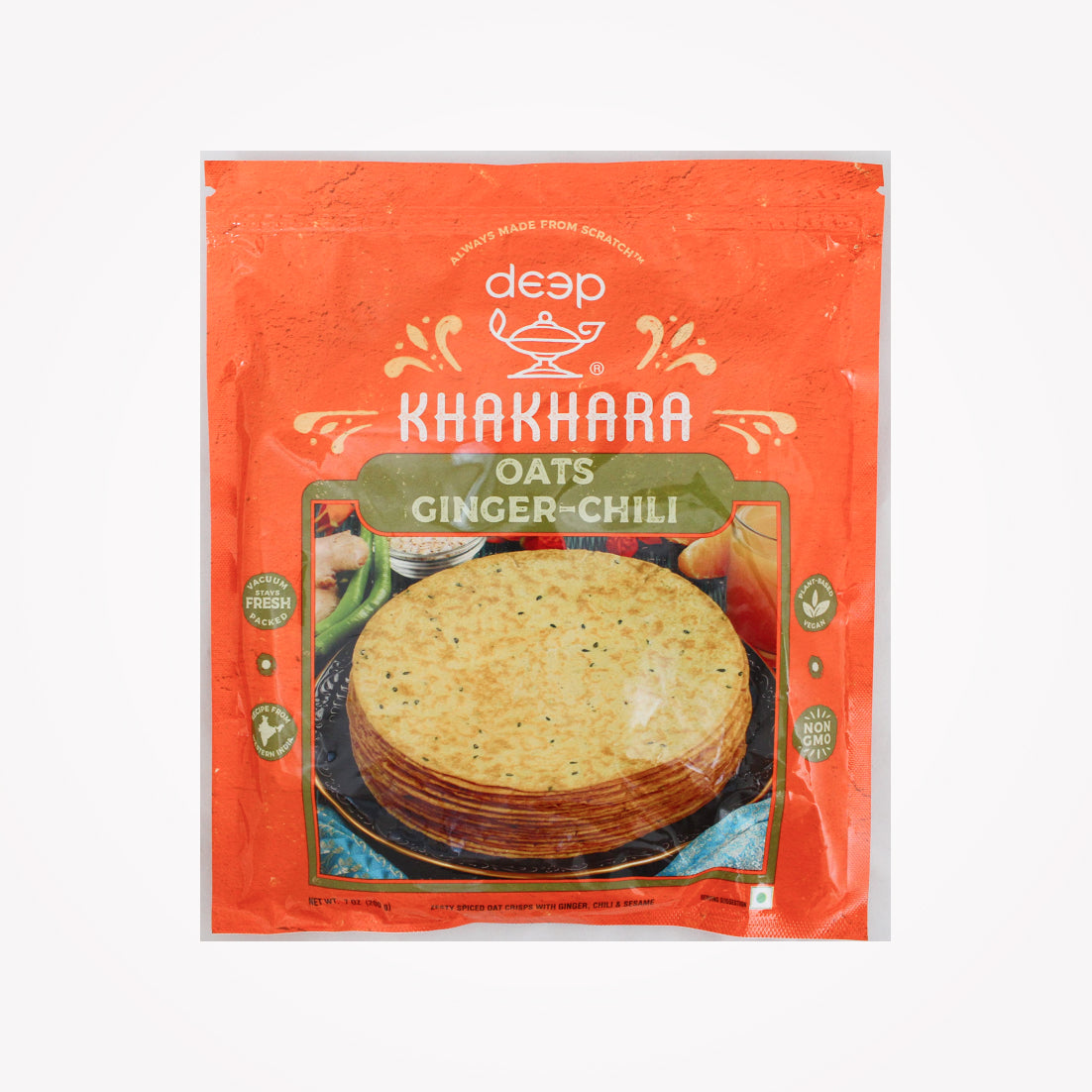 KHAKHARA GINGER-CHILLI OATS - 200g