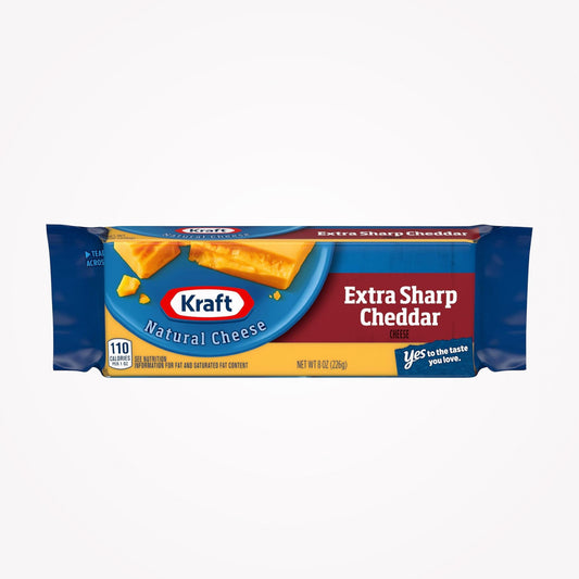 KRAFT NATURAL CHEESE EXTRA SHARP CHEDDAR  226g - (Store pickup only)