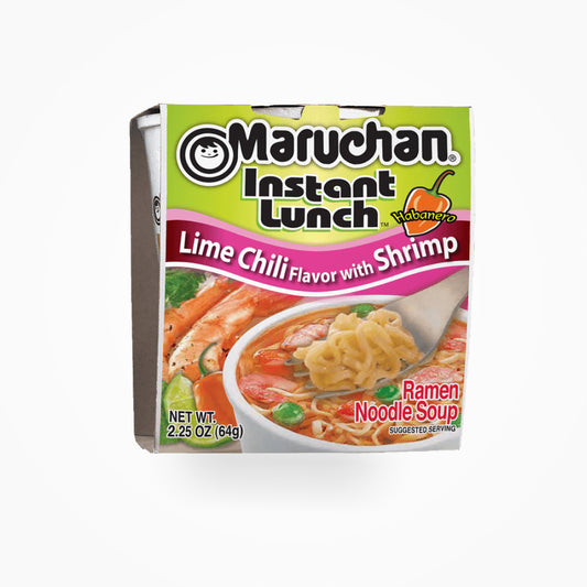 MARUCHAN INSTANT LUNCH LIME CHILI FALVOR WITH SHRIMP