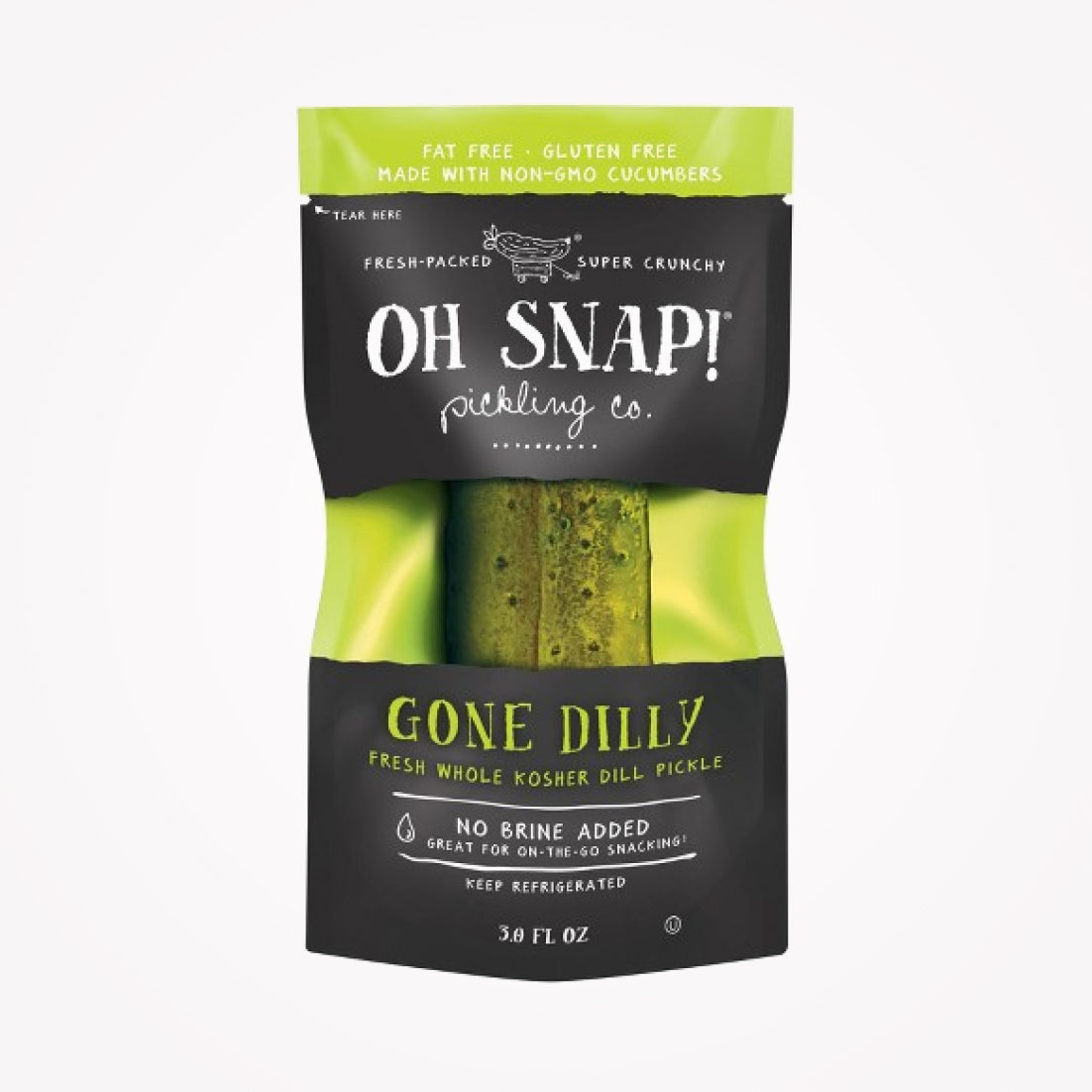 OH SNAP! GONE DILLY WHOLE KOSHER DILL PICKLE-3.0FLOZ