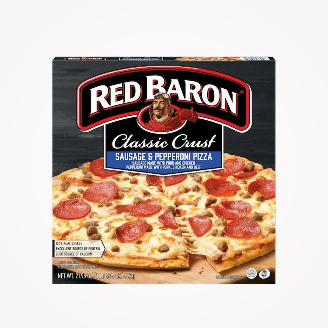 RED BARON CLASSIC CRUST SAUSAGE & PEPPERONI PIZZA