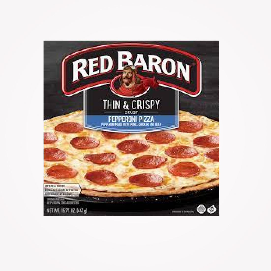 RED BARON THIN & CRISPY PEPPERONI PIZZA