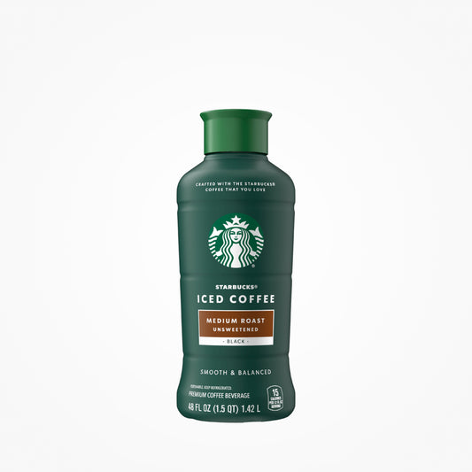 STARBUCKS ICED COFFEE (MED ROAST UNSWEETENED)-1.42L