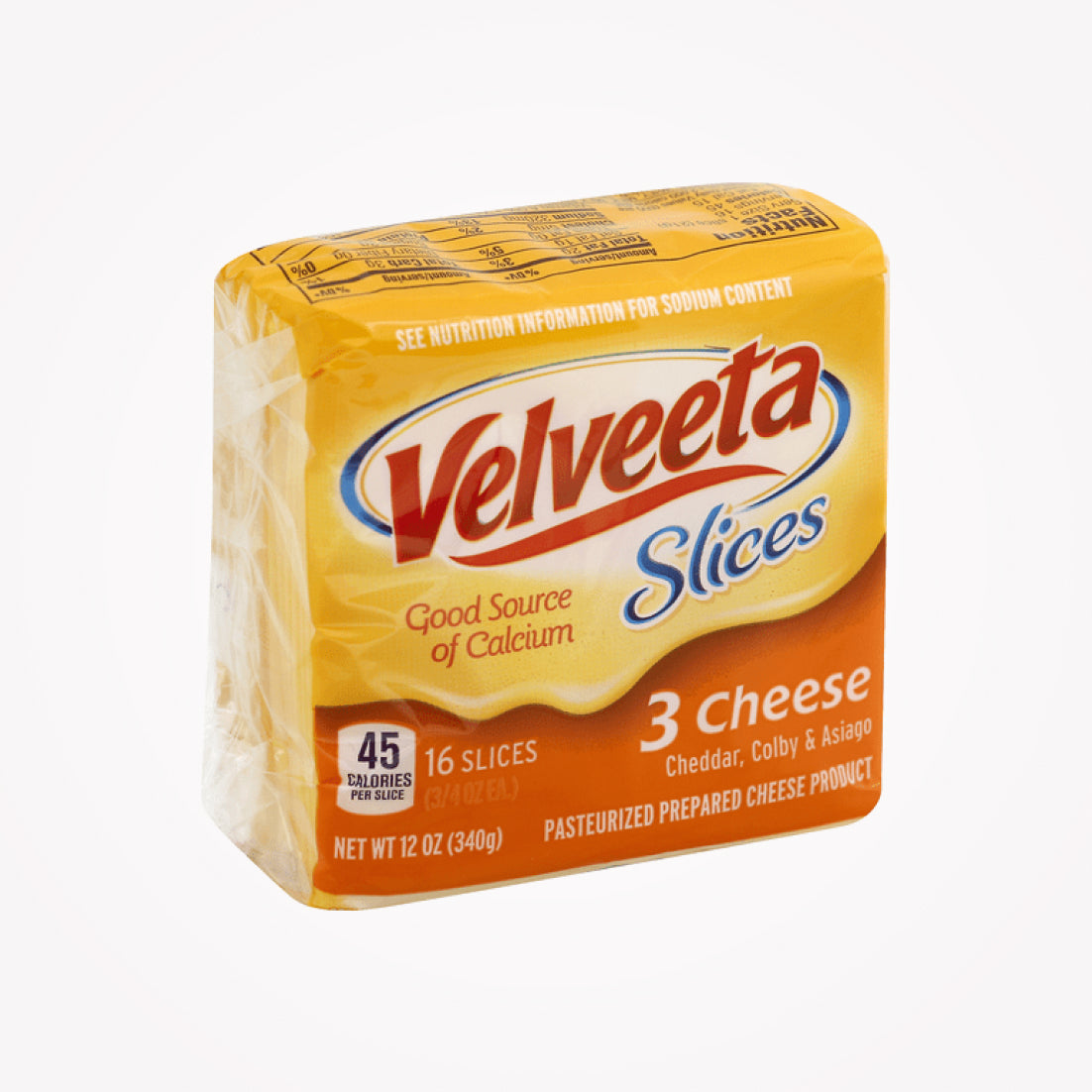 VELVEETA SLICES 3 CHEESE  340g - (Store pickup only)