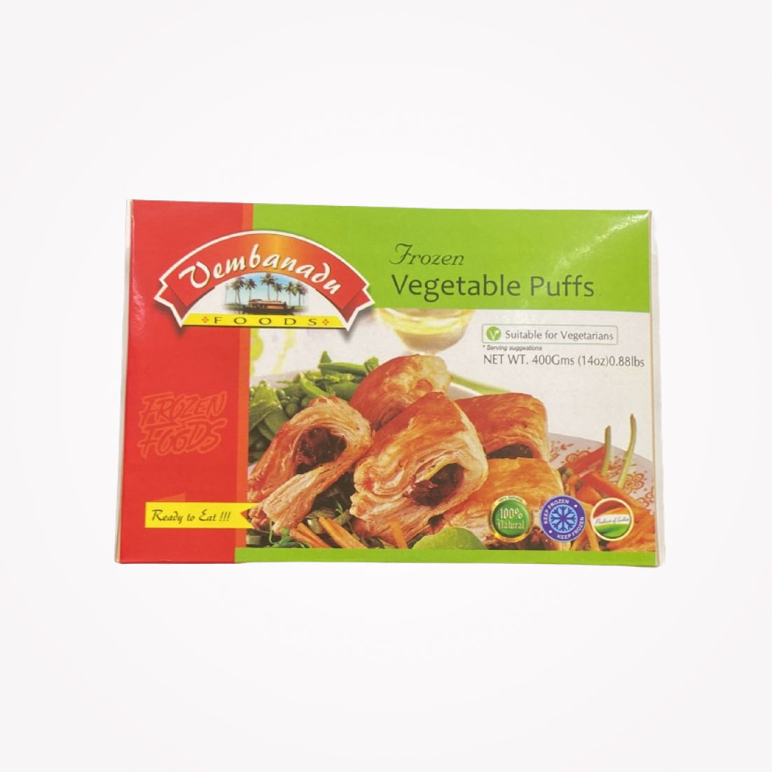 VEMBANADU VEGETABLE PUFFS 400g-(Store pickup only)